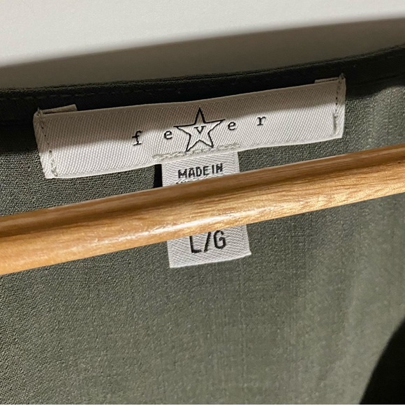 Fever Gray Sleeveless Lined Split-Front Tank Top - Picture 3 of 3